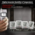 thumbnail image 3 of ThermoPro TP49 Indoor Digital Hygrometer Thermometer Temperature Humidity Meter Room Monitor Mini Hygrometer Thermometer Tabletop/Wall-mountable/Magnet-mountable White, 3 of 9