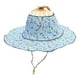 thumbnail image 1 of Sombrero para el sol 2 en 1 plegable con abanico de mano para mujer Sombrero de playa con estampado floral para viajar a la playa, 1 of 8