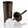 thumbnail image 3 of mDesign Steel Toilet Bowl Brush and Holder Combo, Storage Organizer for Bathroom Cabinet, Floor Corner - Heavy Duty Cleaning Equipment and Home Decor - Mirri Collection - Bronze, 3 of 5