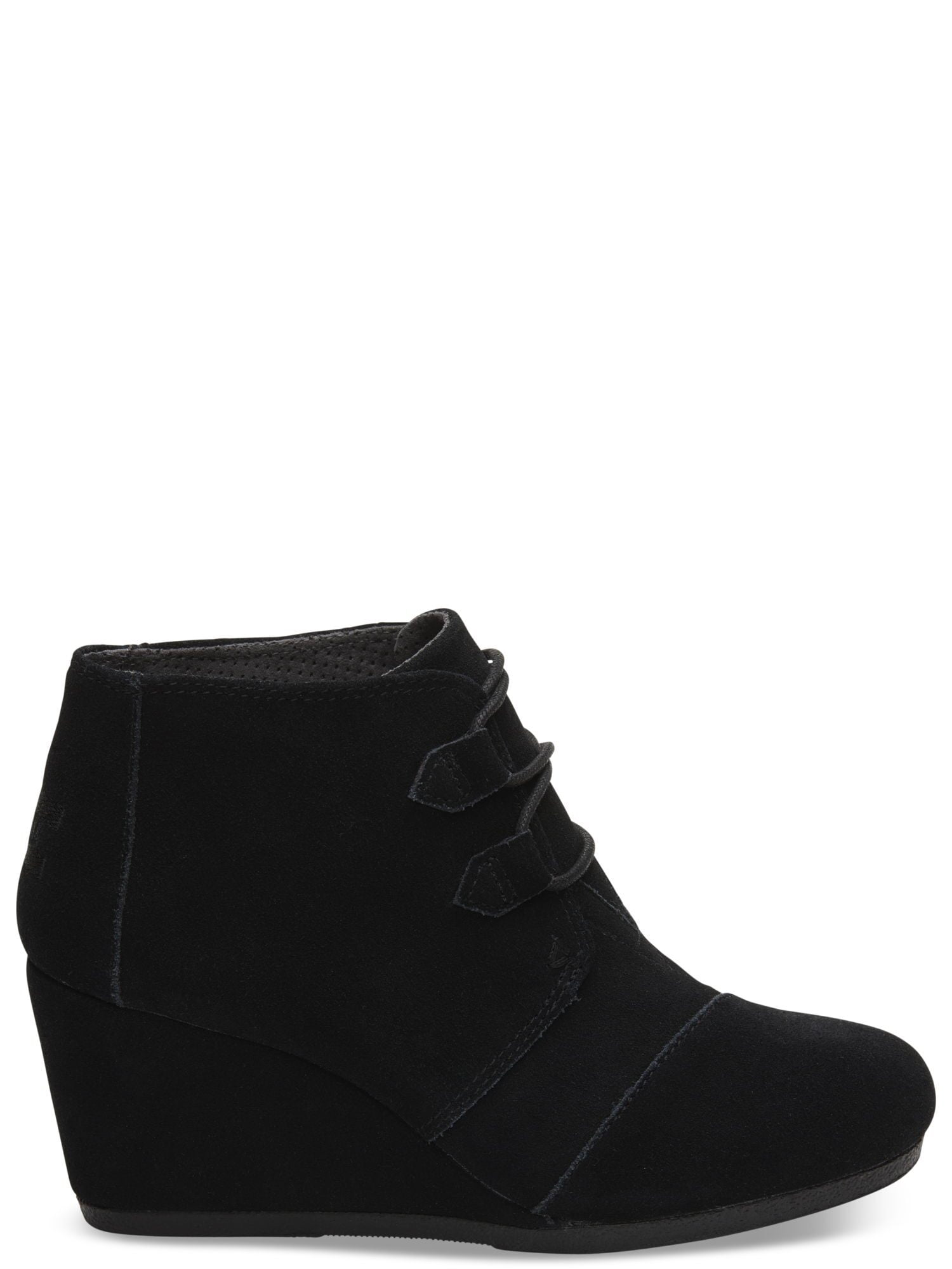 toms lace up wedge booties