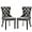 Gray+pu, variant on KCC Velvet Dining Chairs Set of 2, Upholstered High-end Tufted Dining Chair with Nailhead Back Ring Pull Trim Stainless Steel Legs, Contemporary Nikki Collection Modern Style for Kitchen, Blue