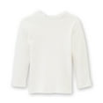 thumbnail image 2 of ContiKids Fall Winter Baby Toddler Girls Ruffle Mock Neck T-Shirts Little Girls Pullover Sweater Knitted Top Shirt White 3-4 Years, 2 of 5