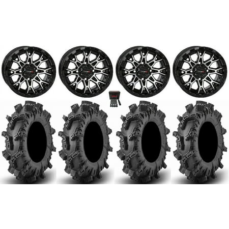 System 3 ST-6 14 Wheels Black 30 Terminator Max Tires Kawasaki Teryx Mule System 3 ST-6 14 Wheels Black 30 Terminator Max Tires Kawasaki Teryx Mule