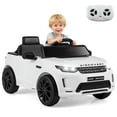 thumbnail image 1 of Costway Licensed Land Rover Kids Ride on Car with Remote Control, LED Lights, Music, Horn White, 1 of 10