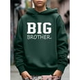 thumbnail image 3 of Stylish BIG BROTHER Letter Print Hoodies For 5-14Y Boys - Casual Graphic Design With Stretch Fabric For Comfortable Spring/Autumn Wear, 3 of 8