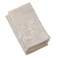 thumbnail image 6 of Fennco Styles Embroidered Swirl Design Linen Blend Tablecloth, 6 of 12
