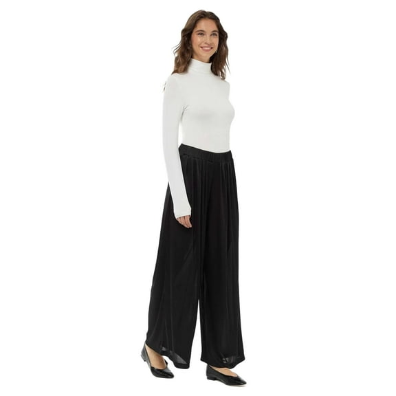Wide Leg Elastic Waist Pants