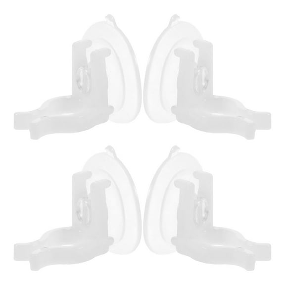 Worgeous 4pcs Christmas Window Candle Holders Suction Cups Electric Window Candle Lights Holder For Christmas Festive Window Decorations