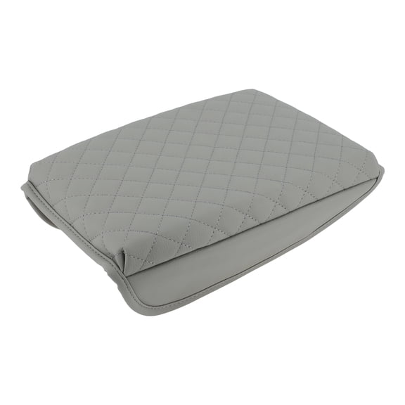 Car Center Console Lid Armrest Leather Cover Pad Gray For Honda CRV 2017-2022 1Pcs
