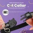 thumbnail image 6 of ASTRAEA AirTag Cat Collar Breakaway, Reflective Dog Kitten Collar with Air Tag Holder & Bell, Safety Strap for Girl Boy Cats, Black, 6 of 7