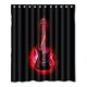 thumbnail image 1 of Cortina de ducha ABPHQTO con Música de Guitarra Roja Impermeable 150x180 cm, 1 of 2