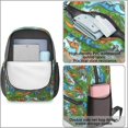 thumbnail image 4 of Dinosaur and Tree Green Pattern 17" School Backpacks for Teens,Waterproof Oxford Fabric,S-Shape Padded Straps for School,Travel,Hiking,Camping, 4 of 6