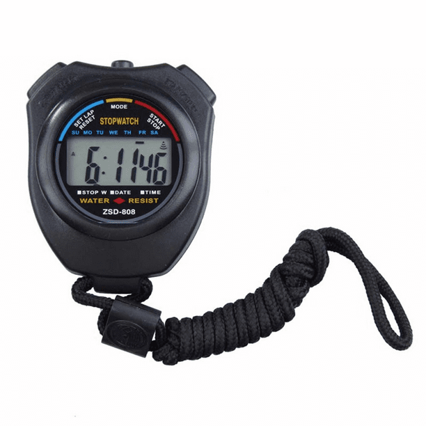 Digital Cronómetro, Cronómetro Deportivo Digital Profesional - LCD Temporizador Electrónico Multifuncióno para Fitness Alarma, Cuenta Regresiva (Digital Cronómetro)