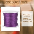 thumbnail image 2 of Uxcell Metallic Tinsel Cord Rope Cord Wrapping Ribbon Non-Stretchy Strings for Gift Thread Ornament Light Purple, 2 of 7
