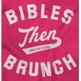 thumbnail image 2 of Bibles Then Brunch Funny Religious Women's Plus Size Graphic Tee Brisco Brands 5X, 2 of 5