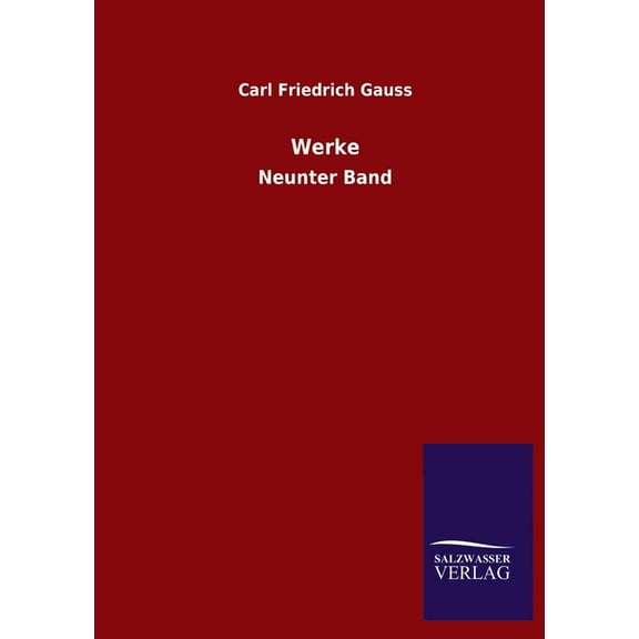 Werke : Neunter Band (Paperback)