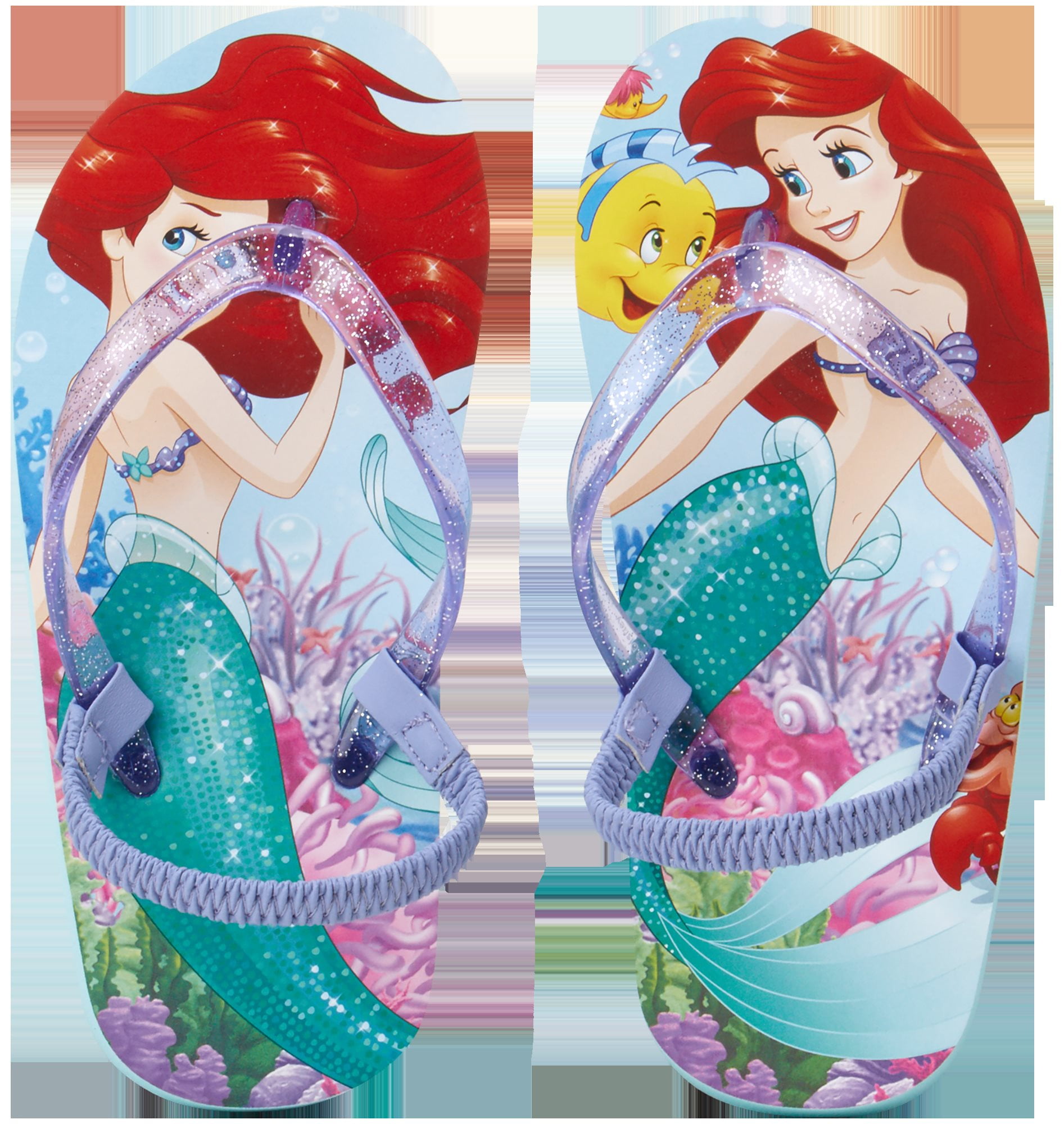 Girls mermaid store flip flops