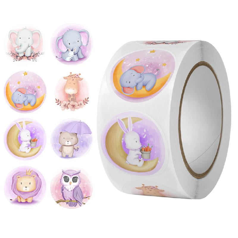 HeroNeo Novelty Sticker 500pcs/roll Pvc Cartoon Stickers Aesthetic