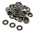 thumbnail image 1 of Riwesomey 50pcs M14 Oil Drain Plug Crush Washer Gaskets Fits for Accesorios para motos, 1 of 1