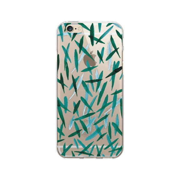 OTM Prints Clear Phone Case, Scattered Emerald - iPhone 6/6s/7/7s