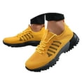 thumbnail image 3 of Jkety Running Shoes Men's Mesh Sneakers Slip on Walking Shoes Breathable Comfort Casual Athletic Yellow,7.5, 3 of 7