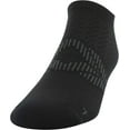 thumbnail image 2 of Gildan Men's Flat Knit No Show Socks, Black/Merlot, Shoe Size: 6-12, 2 of 6
