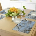 thumbnail image 4 of Ambesonne Nature Place Mats Set of 4, Vibrant Sky with Trees, Standard Size, Blue Brown, 4 of 6