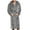 A029-Grey, variant on Men Hooded Bathrobe For Men 100 Cotton Terry Bathrobes with Hood Towel Spa Robe Bathrobe for Men Loungewear (A029-Grey,S)