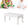 thumbnail image 4 of 1/12 Doll House Miniature End Table Model Furniture - White, 4 of 11