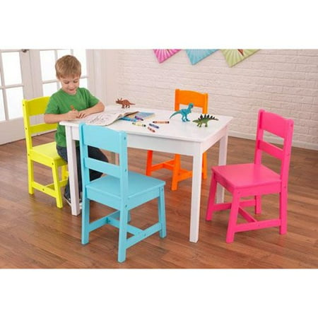 KidKraft Highlighter Table and 4 Chair Set - 26324 - Walmart.com KidKraft Highlighter Table and 4 Chair Set - 26324 - Walmart.com