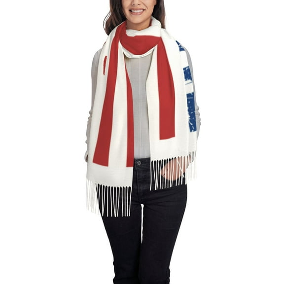 Easygdp Thank You Veterans Women's Scarf Womens Winter Scarf, Fashion Scarfs for Women, Shawls and Wraps, Long Blanket Scarf
