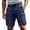 Navy, variant on Cargo Shorts for Men Twill Knee Length Drawstring Athletic Shorts with Pockets Summer Casual Outdoor Hiking Short, S