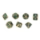 thumbnail image 1 of Juego de dados de metal de 7 piezas, diferentes formas, dados poliédricos de números claros para juegos de rol, juegos de mesa tipo 1, 1 of 9