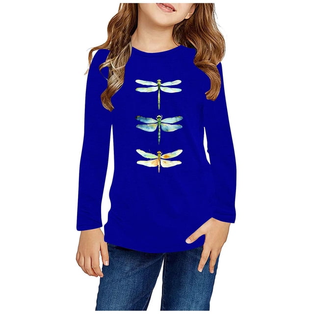 Blouse à Manches Longues pour Filles avec Mélange de Polyester Doux pour Tenue Décontractée Ou Habillée, 3-4 Ans