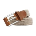 thumbnail image 1 of Men's stretch belt, men's braided woven belt 1 3/8 for golf casual pants, shirts, jeans, 1 of 5