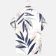 thumbnail image 5 of Mens Casual Manga Corta Botón Abajo Camisas Impresas Bolsillo Botón Turndown Cuello Top Blusa Camisa, 5 of 6