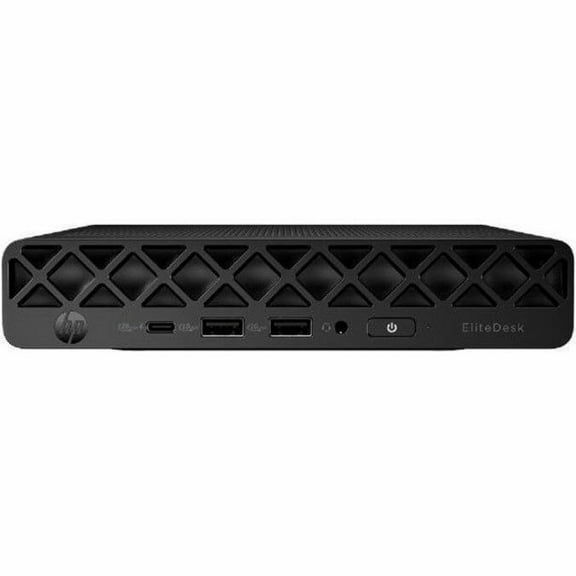 HP EliteDesk 8 G1i Desktop Computer - Intel Core Ultra 7 265T - vPro Technology - 16 GB - 256 GB SSD - Desktop Mini - Jack Black - Intel Q870 Chip - Windows 11 Pro - Intel DDR5 SDRAM - English Keyb...