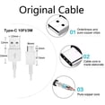 thumbnail image 5 of PRO USB-C Charging Transfer Cable (2xPack) Compatible with Samsung Galaxy Tab S7, S7+, S6, Lite, S5e, Plus provides 5Gbps Full Quick Charging 25Amp Power! (White 3.3Ft), 5 of 5