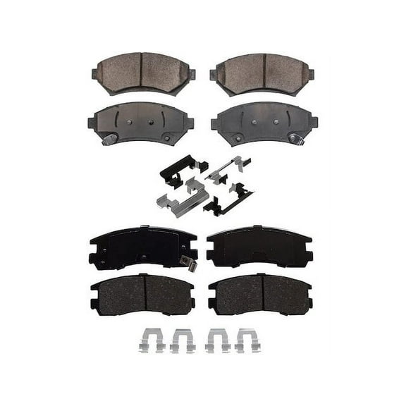 Brake Pad Set - Compatible with 2000 - 2004 Chevy Impala 2001 2002 2003