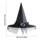 thumbnail image 2 of Accesorios decorativos de Halloween negro, sombrero de bruja para adultos y niños, sombrero de Halloween, fiesta de baile, 2 of 2