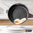 thumbnail image 2 of Nonstick Deep Frying Pan with Lid, 12 Inch Large Skillet, 5 Qt Non Stick Saute Pan for Cooking, Healthy Induction Cookware, PFOA Free, 2 of 6