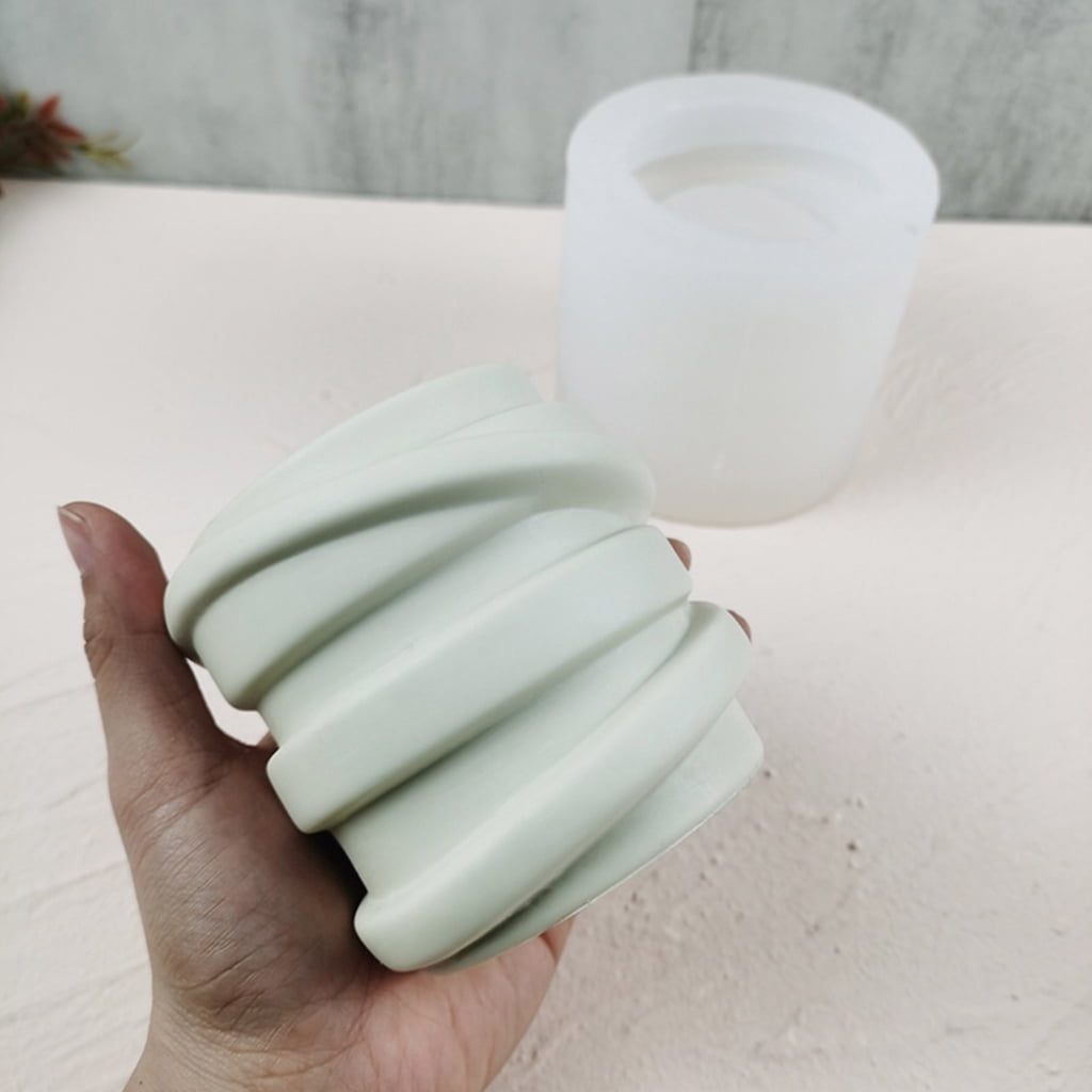 Succulents Flower Pot Resin Silicone Mold Suitable for Diy Garden Concrete Flower Pot Candle Holder Crafts Home Decor