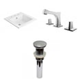 thumbnail image 1 of American Imaginations 21-in. W 3H8-in. Ceramic Top Set In White Color - Overflow Drain Incl. AI-29686, 1 of 9