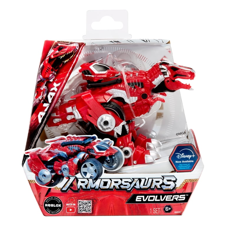 Armorsaurs Evolver Ajax Transforming Dinosaur to Vehicle Toy, 2-in