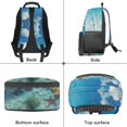 thumbnail image 4 of HELLHERO Corgi Print Backpack and Lunch Bag Set, Sea Print School Bag Knapsack with Pencil Case Handheld Big Capacity Bookbag Lunch Bag for Kindergarten Kids, 4 of 6