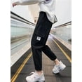 thumbnail image 5 of Womens Cargo Pants Casual Outdoor Elastic High Waisted Baggy Jogger Pants with Pockets, 5 of 5