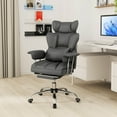 thumbnail image 4 of Costway Office Desk Chair Big and Tall Executive Office Chair with Footrest Lumbar Support, 4 of 10