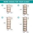 thumbnail image 2 of Organizador colgante para armario YOUDENOVA con 6 estantes, color beige, con bolsillos, 2 of 6