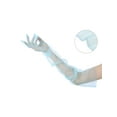 thumbnail image 3 of INSPIRAR CHIC Guantes largos de ópera de tul para mujer Guante de malla transparente para bodas nocturnas Azul claro L, 3 of 6