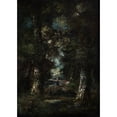 thumbnail image 3 of Narcisse-Virgile Diaz de La Peña 18x24 Black Modern Framed Museum Art Print Titled - Landscape (Path in the Woods) (1865-1870), 3 of 5